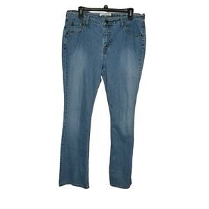 Levi's Womens Jeans Bootcut Leg‎ Classic Mid-Rise Light Wash Denim Blue Size34